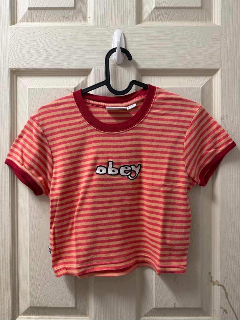 ❤️ Obey Striped Ringer Tee